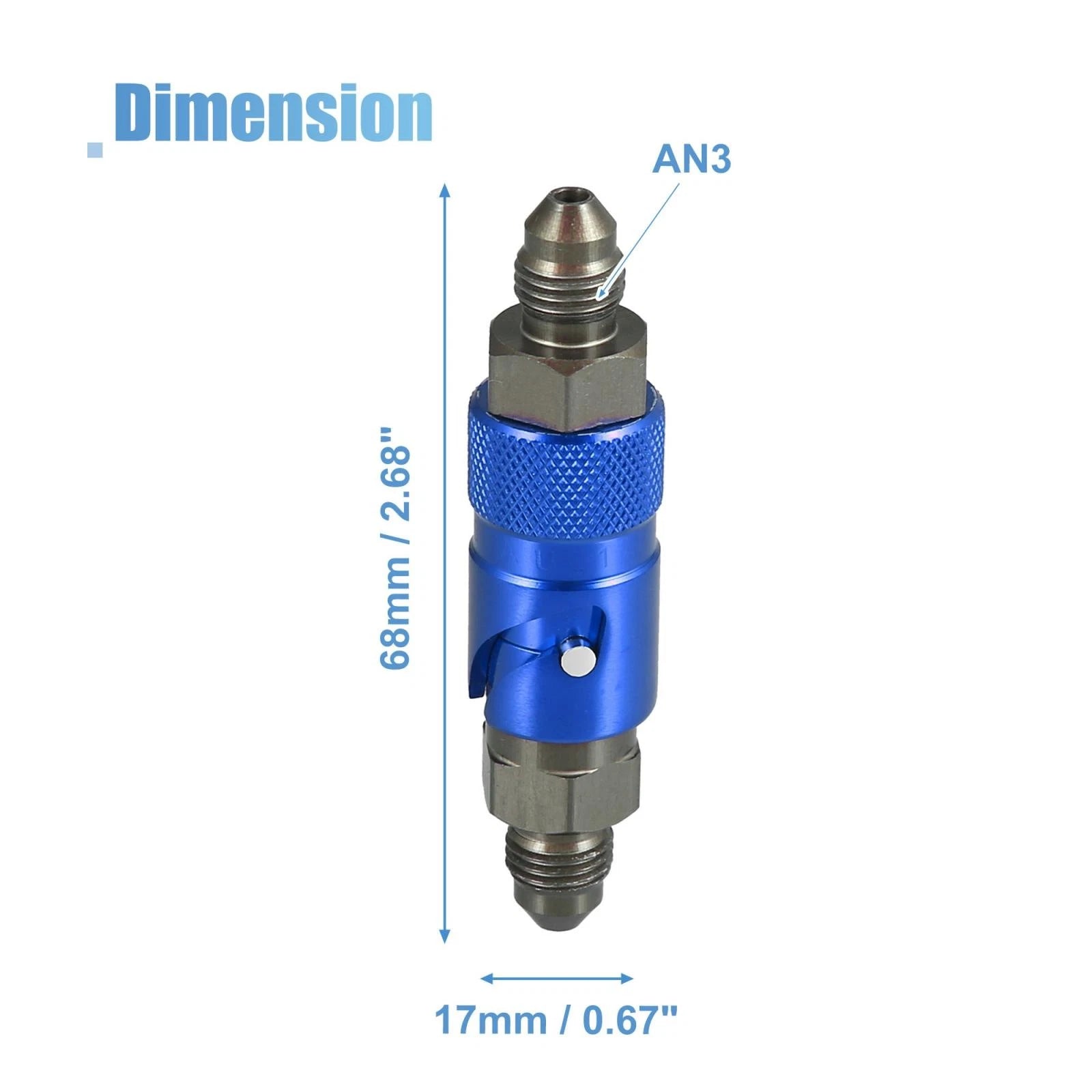 3AN Quick Release Disconnect Dry Break Coupling Fitting for Car Motorcycle