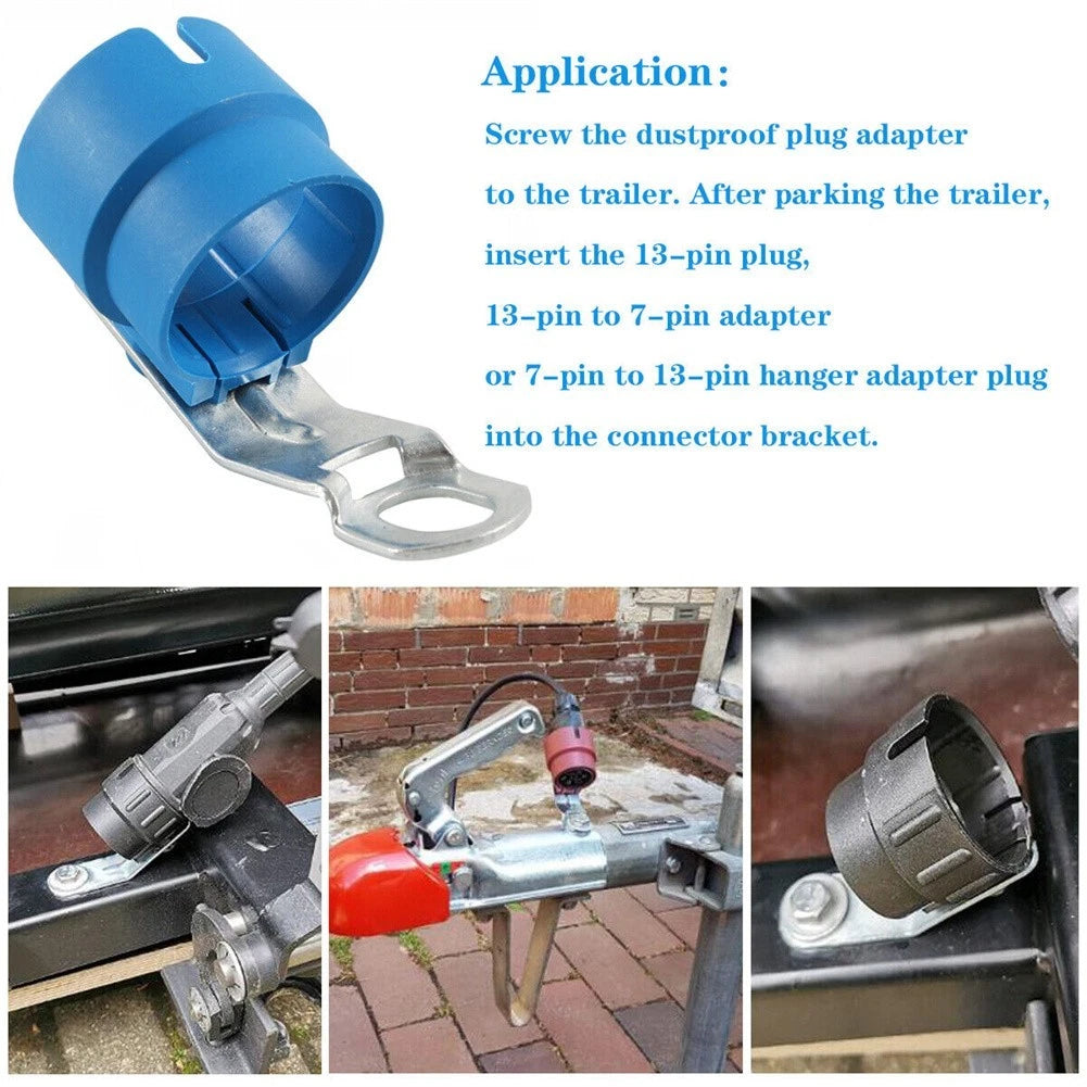 7 Pin Trailer Holder Parking Cover ABS Bracket for Trailer