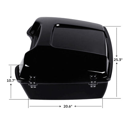 Chopped Trunk Backrest Pad for Harley Touring (1997–2008)