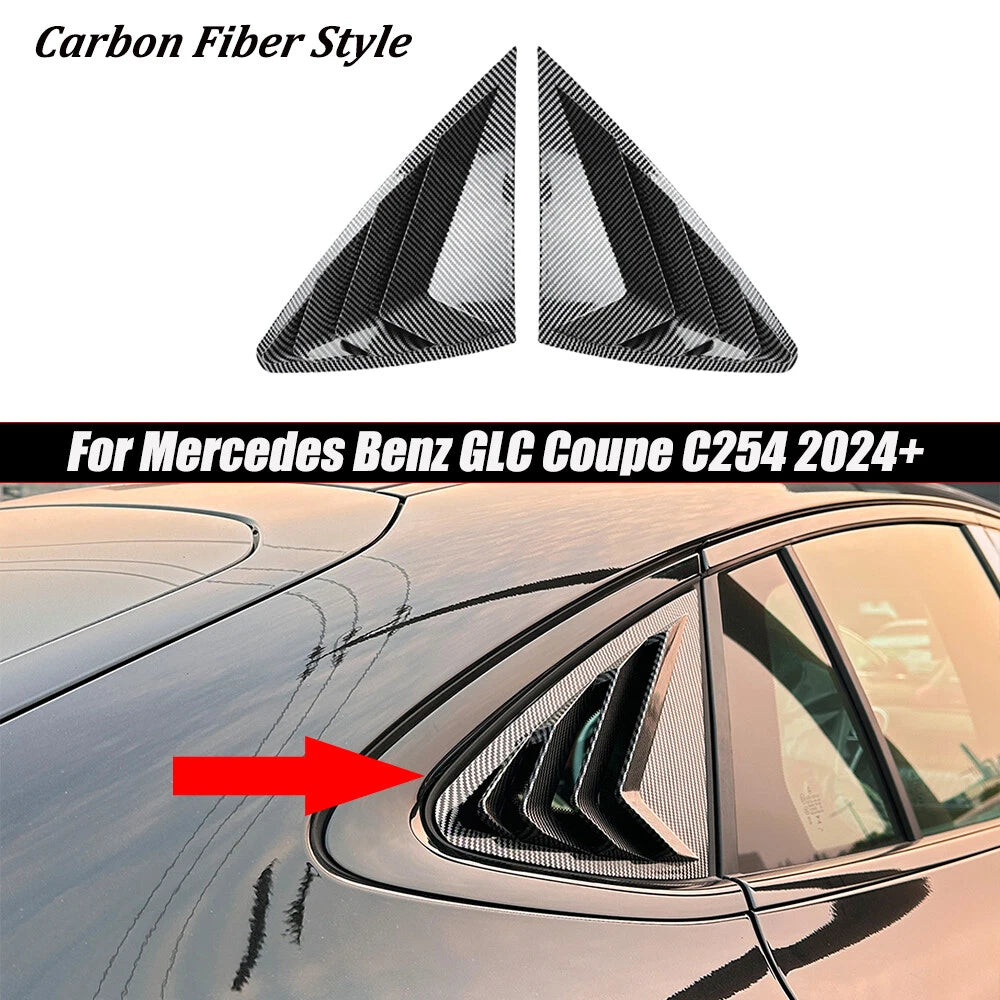Carbon Look Rear Window Louver Shutter Trim for Benz GLC-Class Coupe (2024)