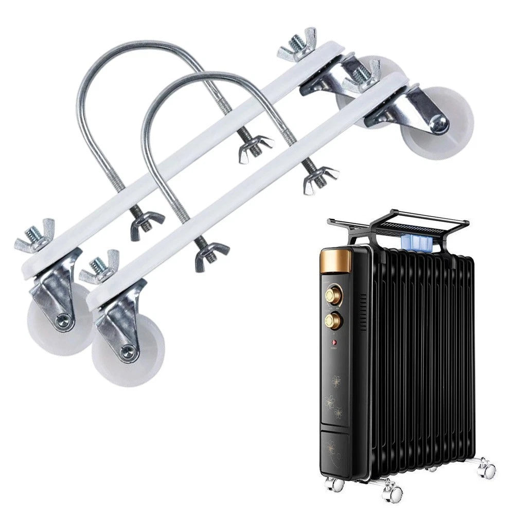 2 Pack Mobile Pulley Bracket for Electric Heater