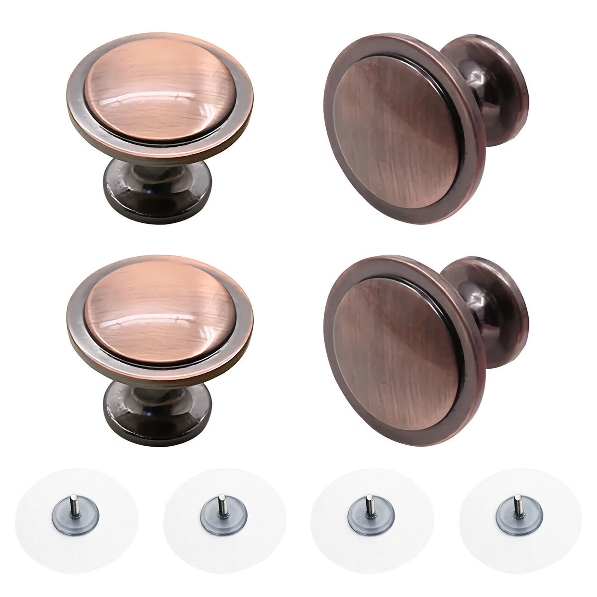 4X Cabinet Knobs for Dresser Drawers (Universal Fit)