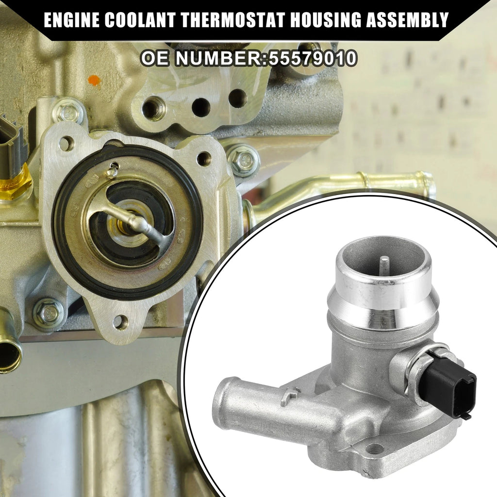 Engine Coolant Thermostat Housing Assembly for Chevrolet Trax 2013–2019 Aluminum