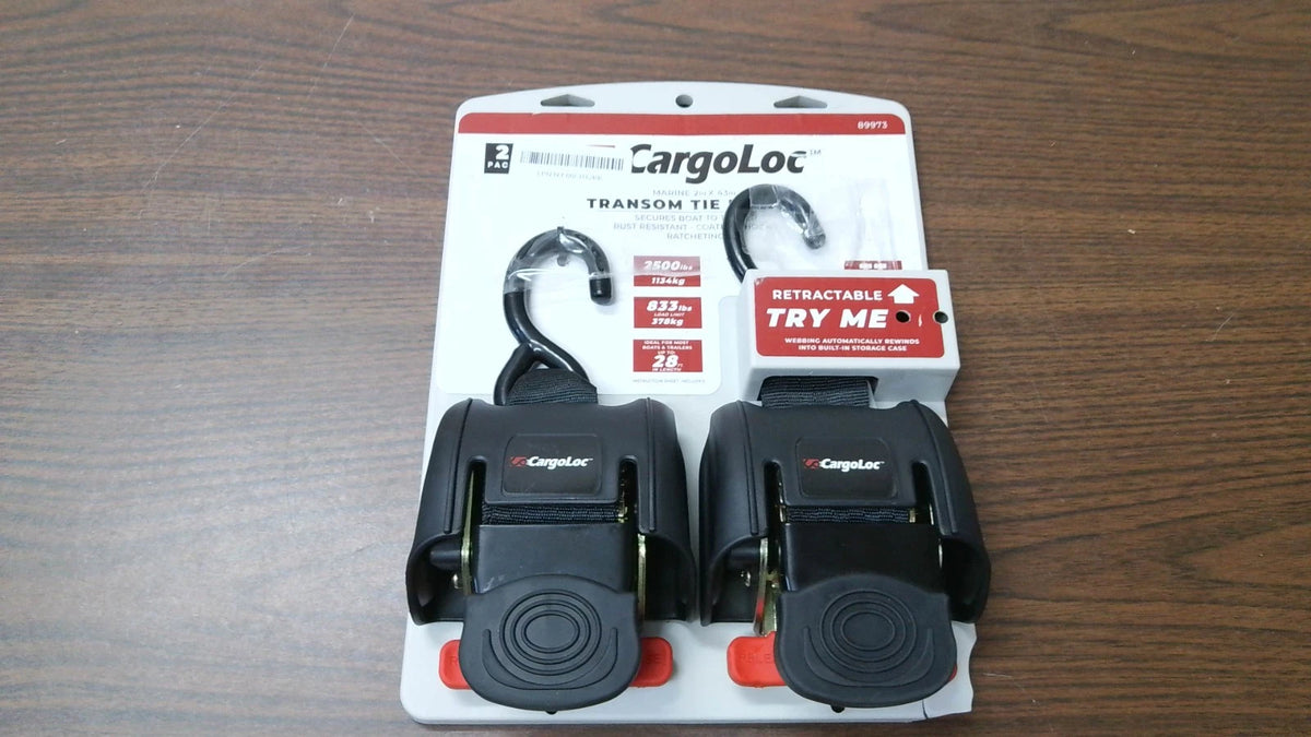 2X CargoLoc Ratcheting Tie Down Straps 2" x 43" 2500lbs for Parts