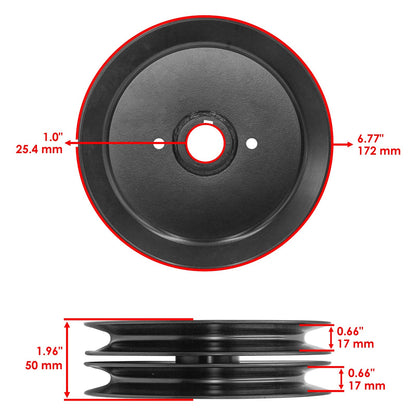 Deck Pulley 52-Inch for Gravely Pro-Turn Z52 (2000–2019)