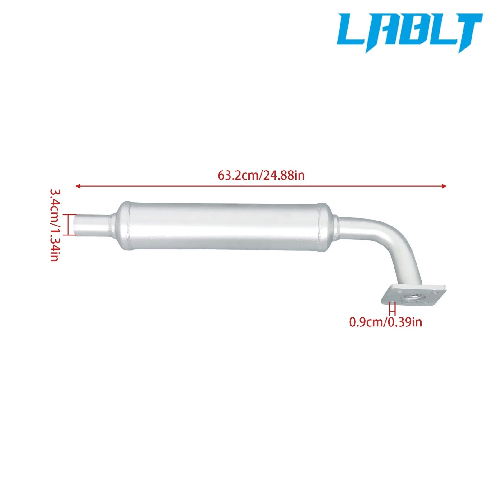 Exhaust Muffler 3.5'' for John Deere Equipment (LABLT S70558)