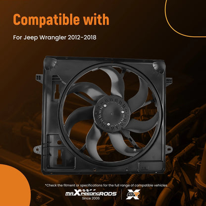 Electric Radiator Cooling Fan for Jeep Wrangler (2012–2017) 68143894AB 68143894AA