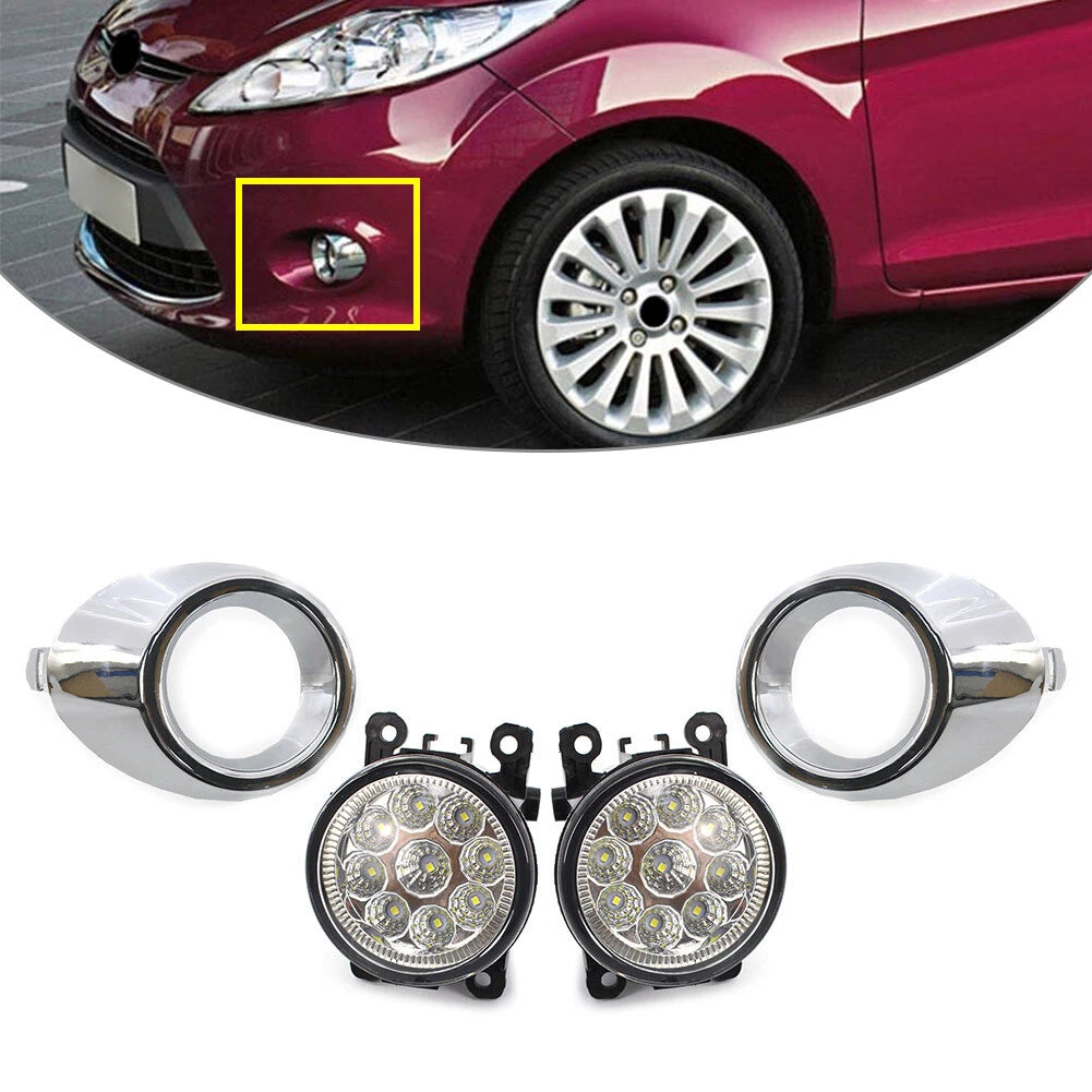 Fog Light Kit for Ford Fiesta (2008–2012) - Includes Frame Cover