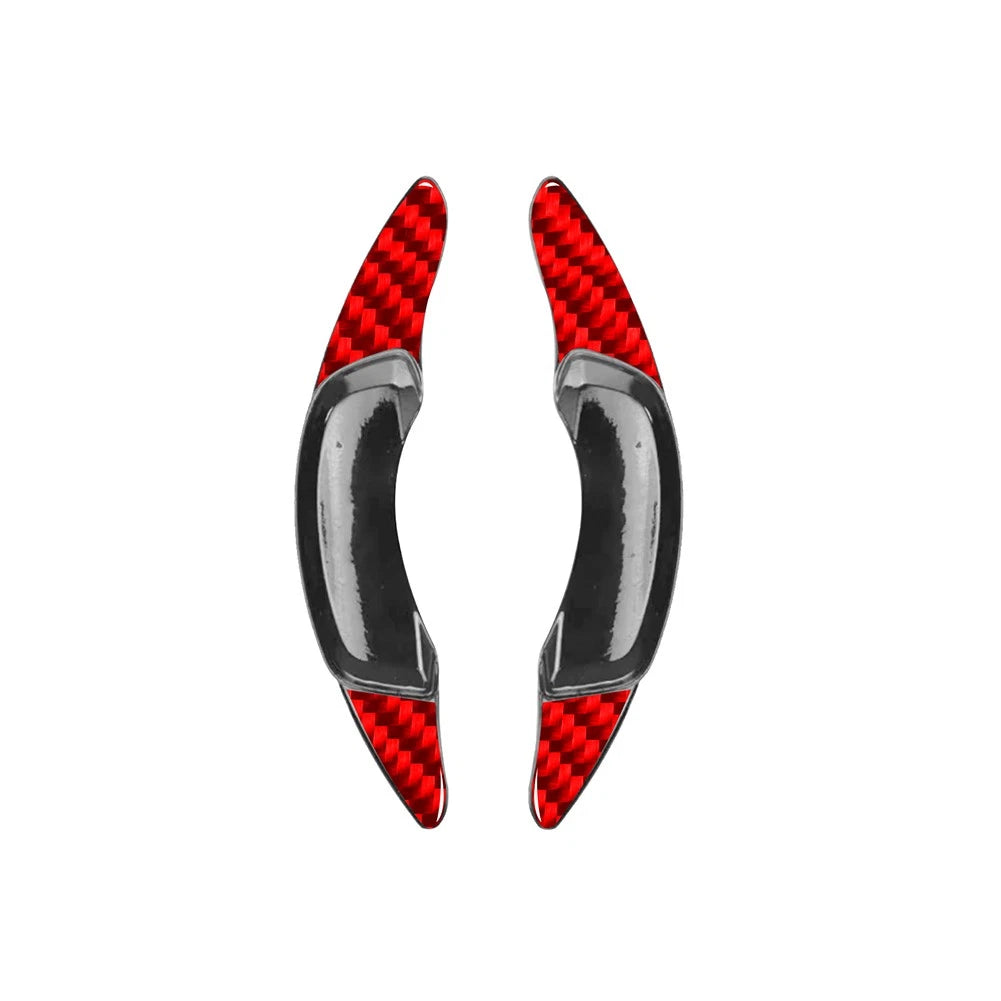 2X Red Steering Wheel Shift Paddle Extension for Volvo XC40 (2019–2023)