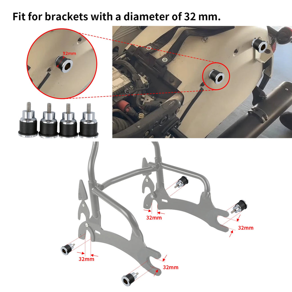 Backrest Quick Release Spool Mounting Kit for Indian Chieftain (2016–2025)