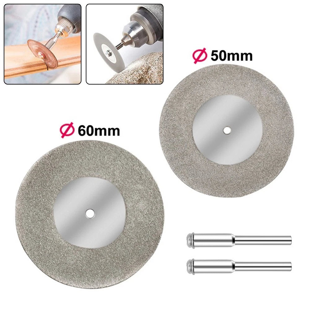 Set of 3 Diamond Cutting Wheels for Gem Jade (40/50/60mm)
