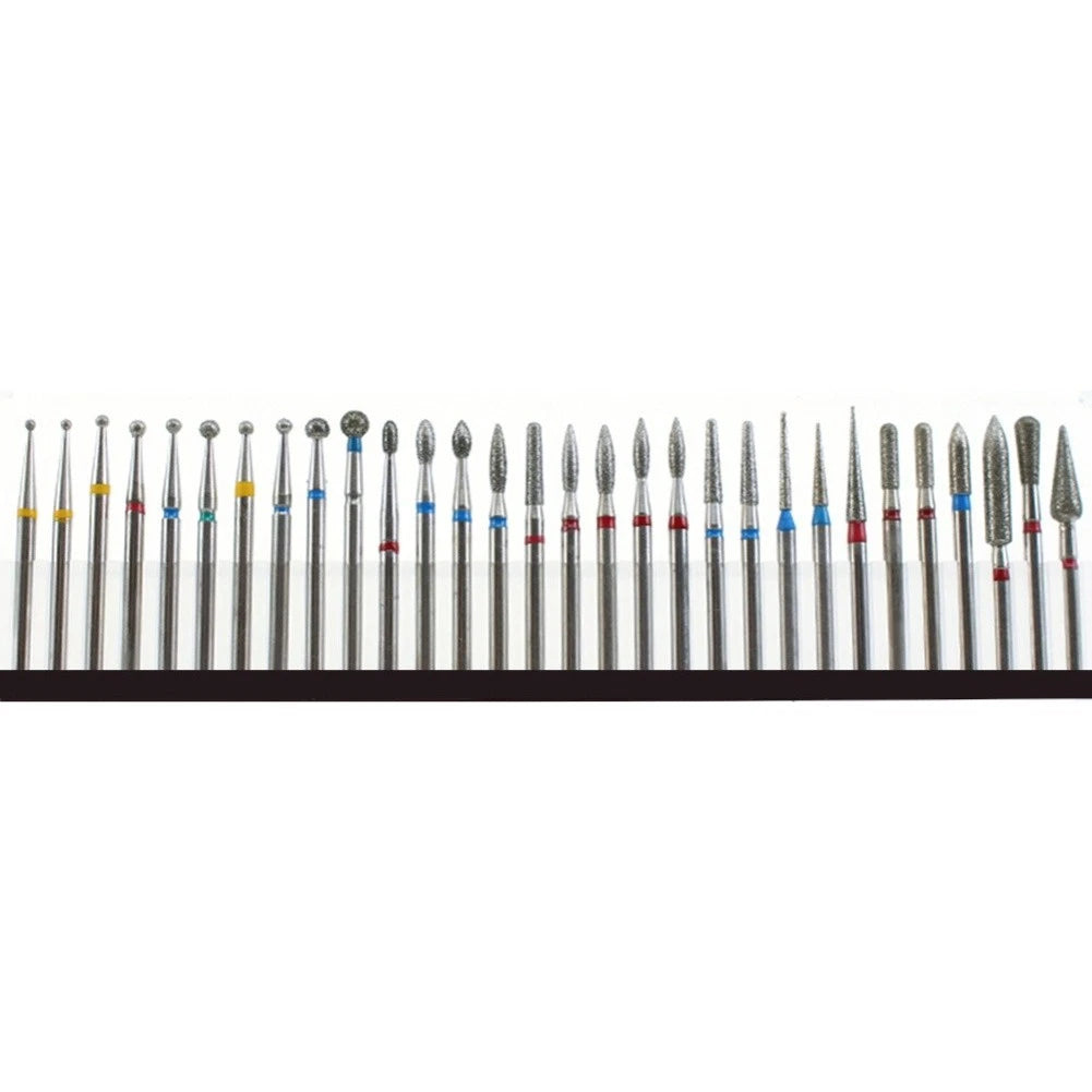 30pcs Diamond Burrs Kit for Nail Art Tools