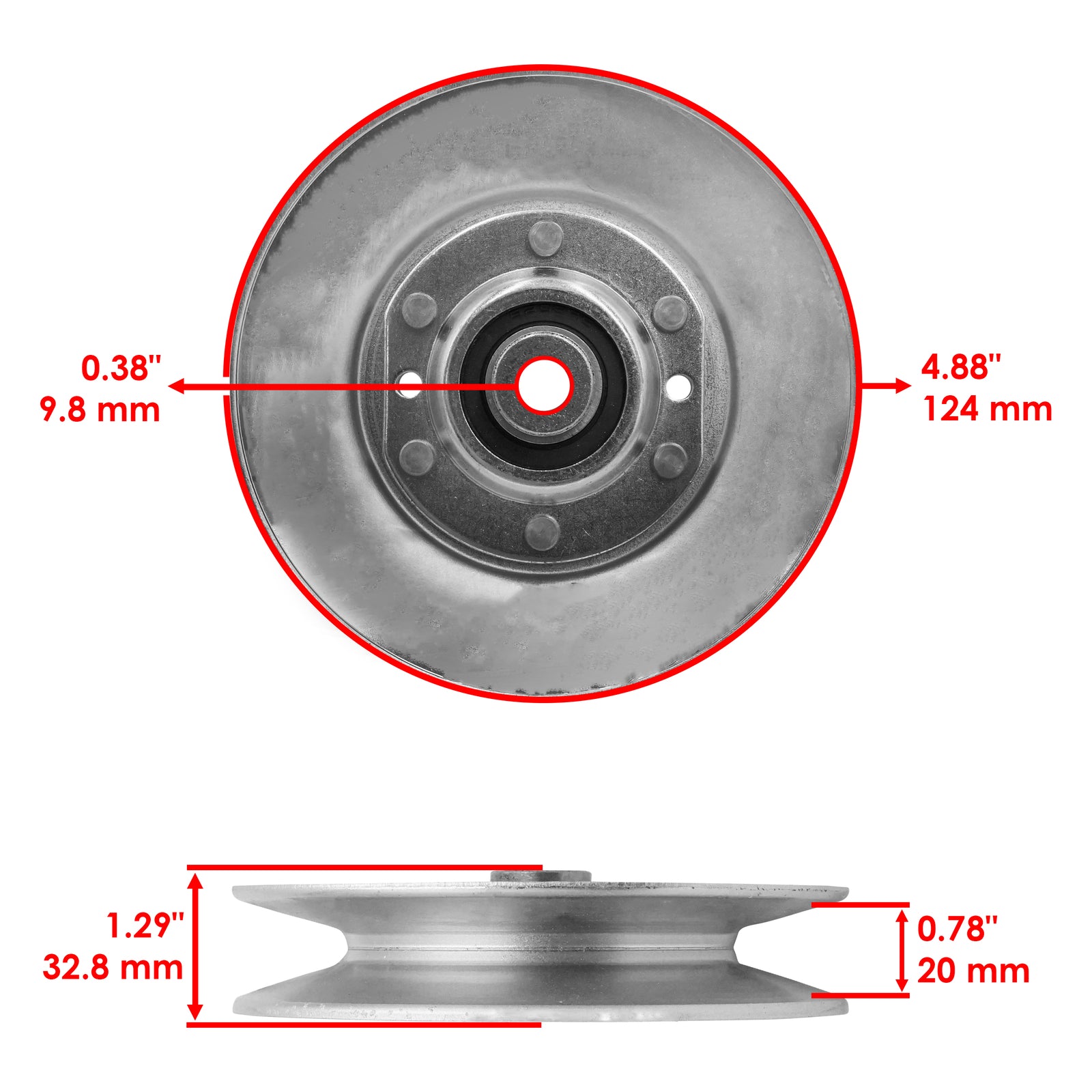 V Idler Pulley Replacement for Cub Cadet MTD (1996–2010)