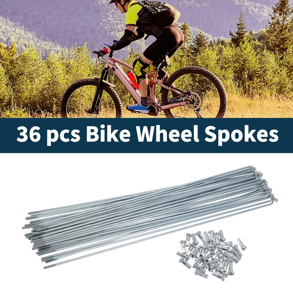 Bicycle Spokes Nipple Set 45 Steel Galvanized 255mm for Universal (All)