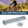 Bicycle Spokes Nipple Set 45 Steel Galvanized 255mm for Universal (All)