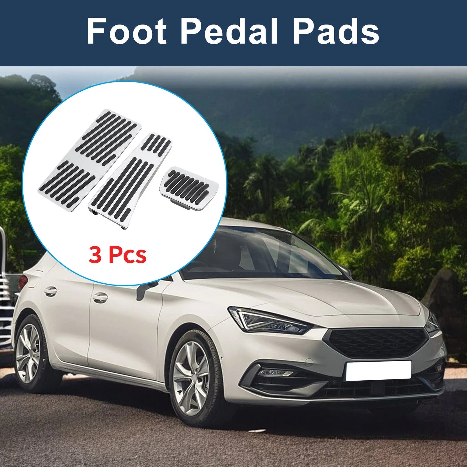 3Pcs Accelerator Pedal Covers Replacement for Mazda 3 2020–2021