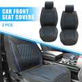 Front Seat Cushion Cover for Dodge Ram 2009–2023 Black Blue Set 2 Pcs