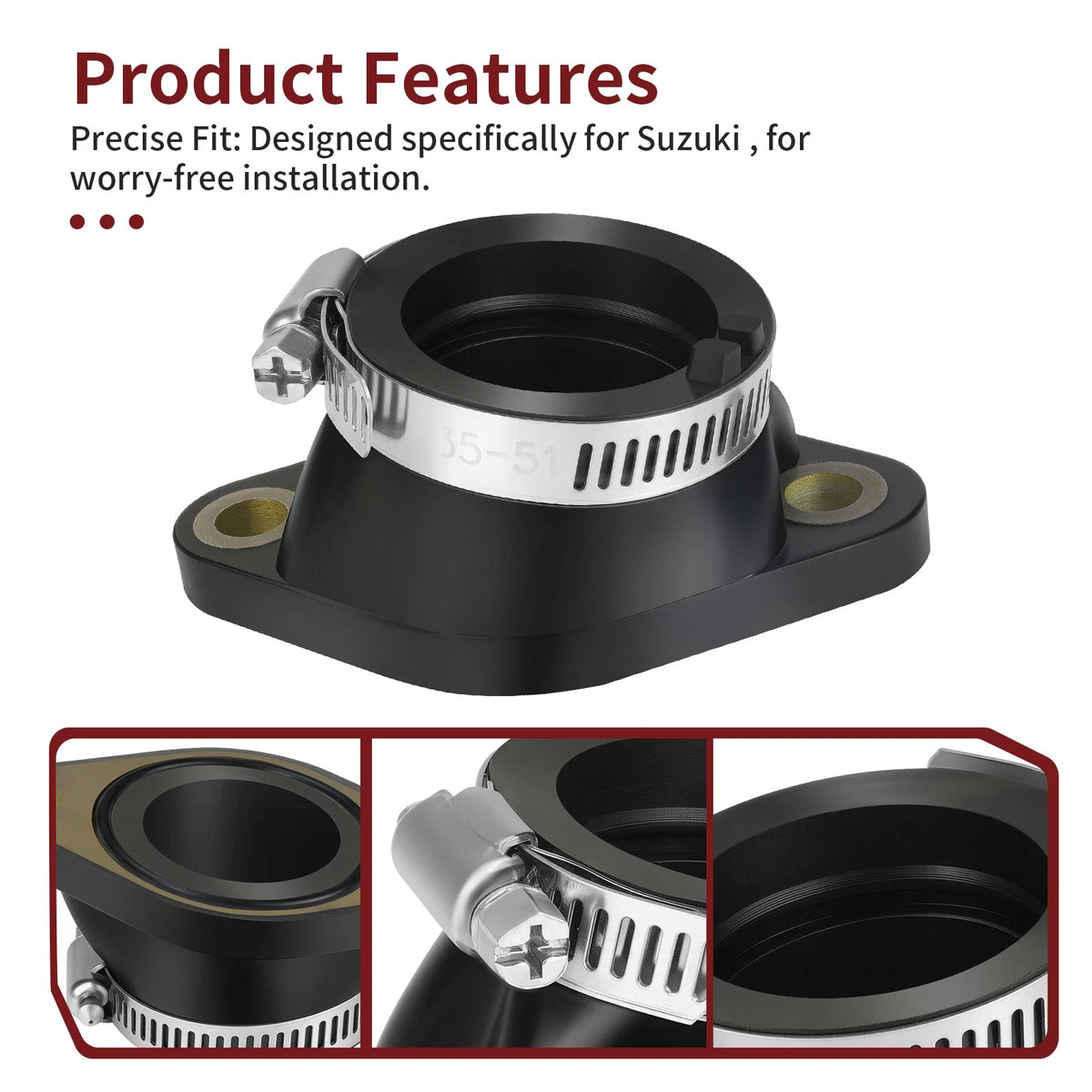 Carburetor Intake Manifold Boot for Suzuki Eiger 400 (2002–2007)