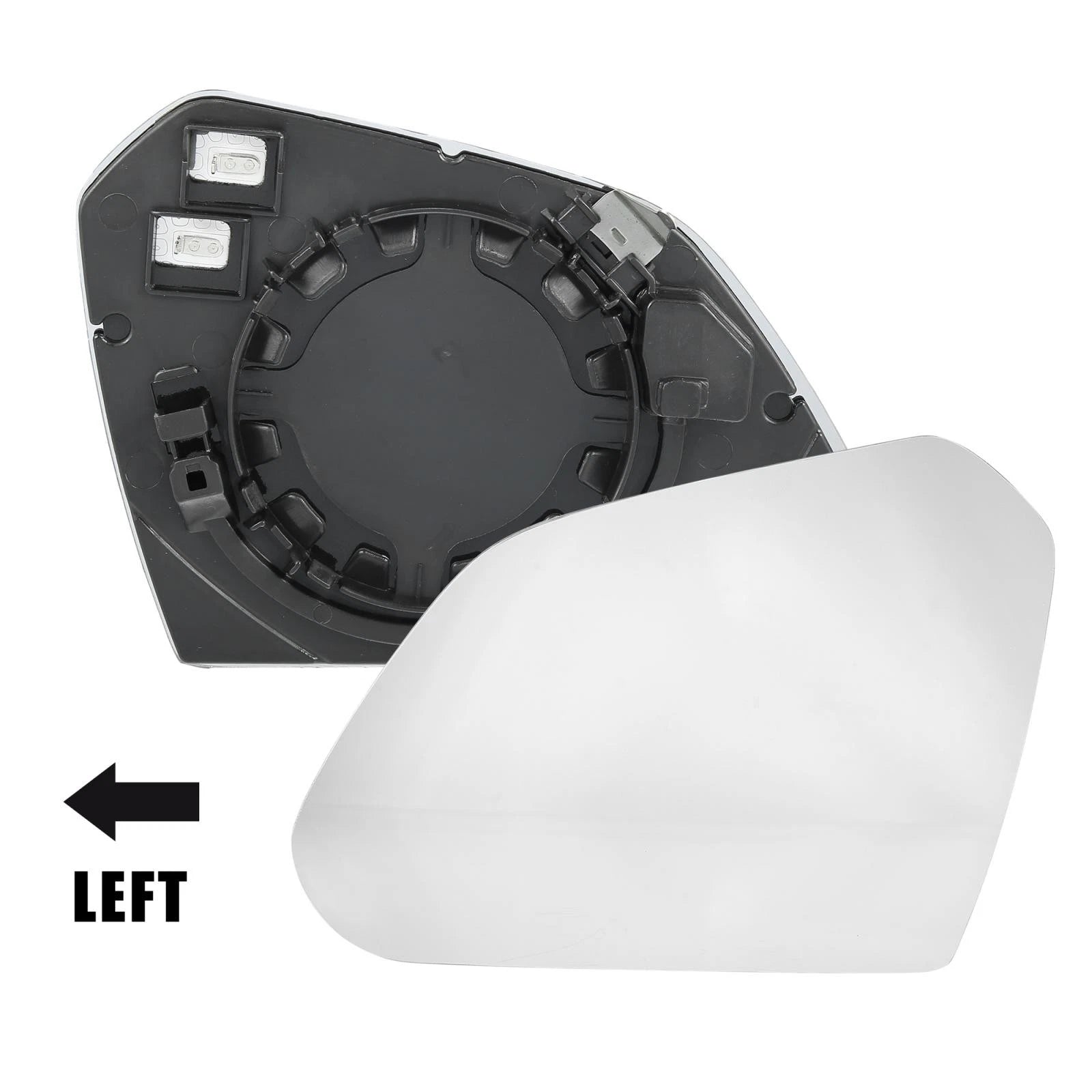 Left Side Heated Mirror Glass Replacement for Hyundai Sonata (2016–2017)