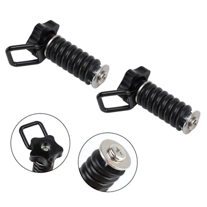 2X Tie Down Anchor with D-Ring 1" Black for Polaris RZR 570 800 900 1000