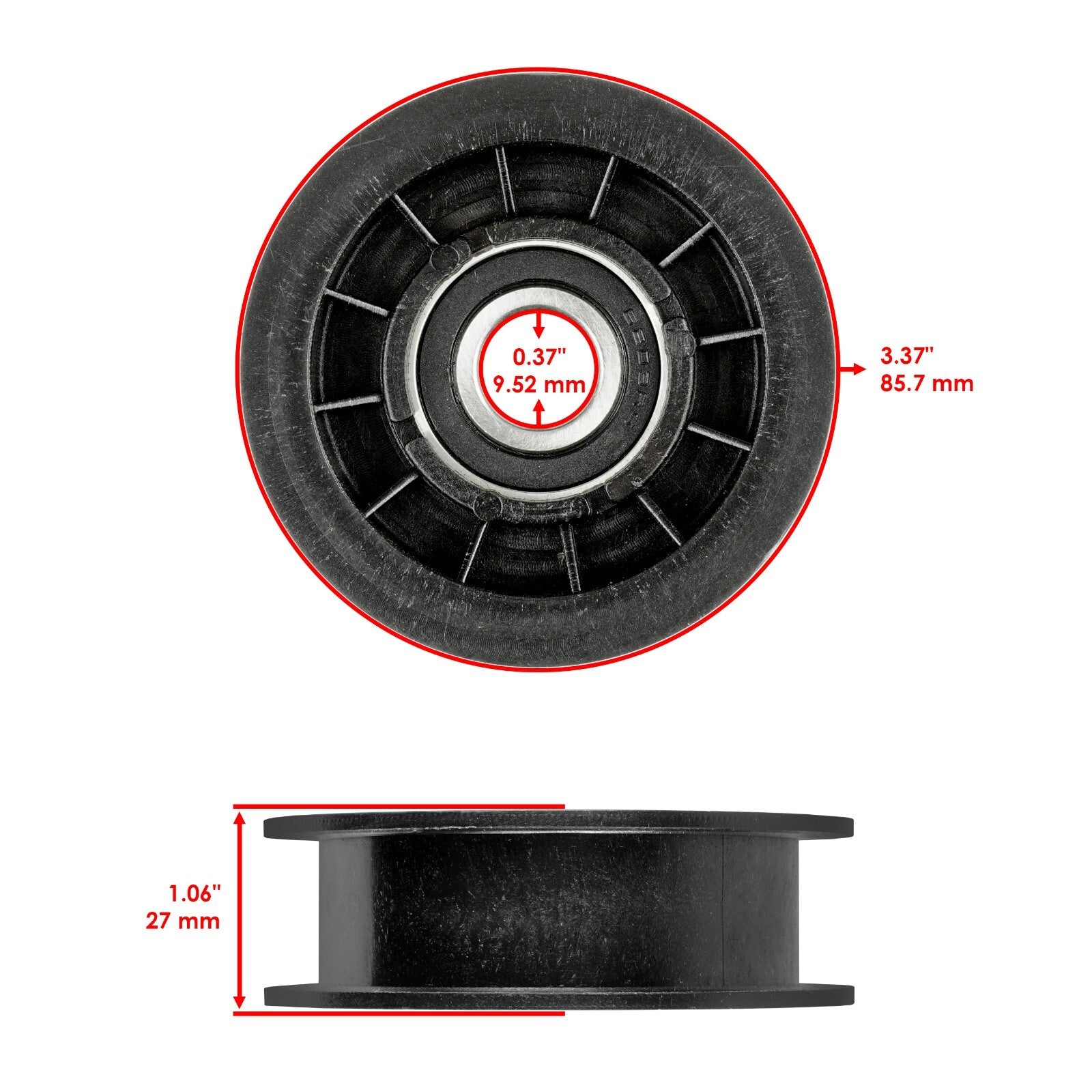 Drive Pulleys Replacement for John Deere L120 L130 LA100 LA105 (1998–2012)
