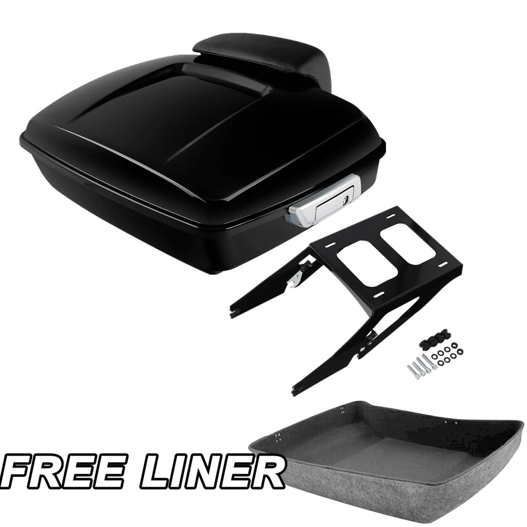 Chopped Trunk Backrest Pad Mount Rack for Harley Sport Glide FLSB (2018–Present)