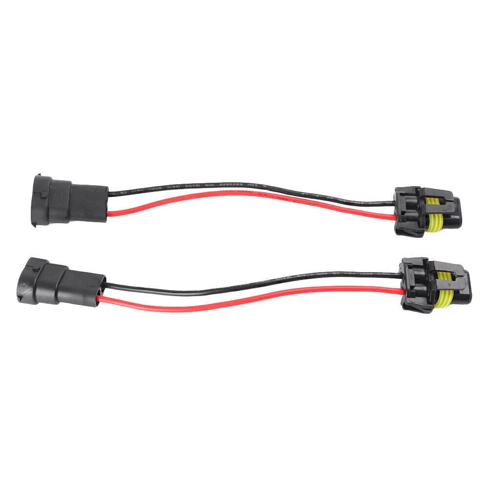 Pair 9006 to H8 H11 Fog Light Conversion Wire Harness Socket Adapter for