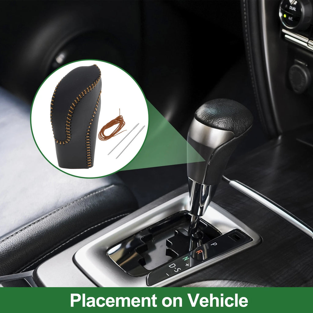 Gear Shift Knob Cover Replacement for Subaru Forester 2018–2023 Faux Leather