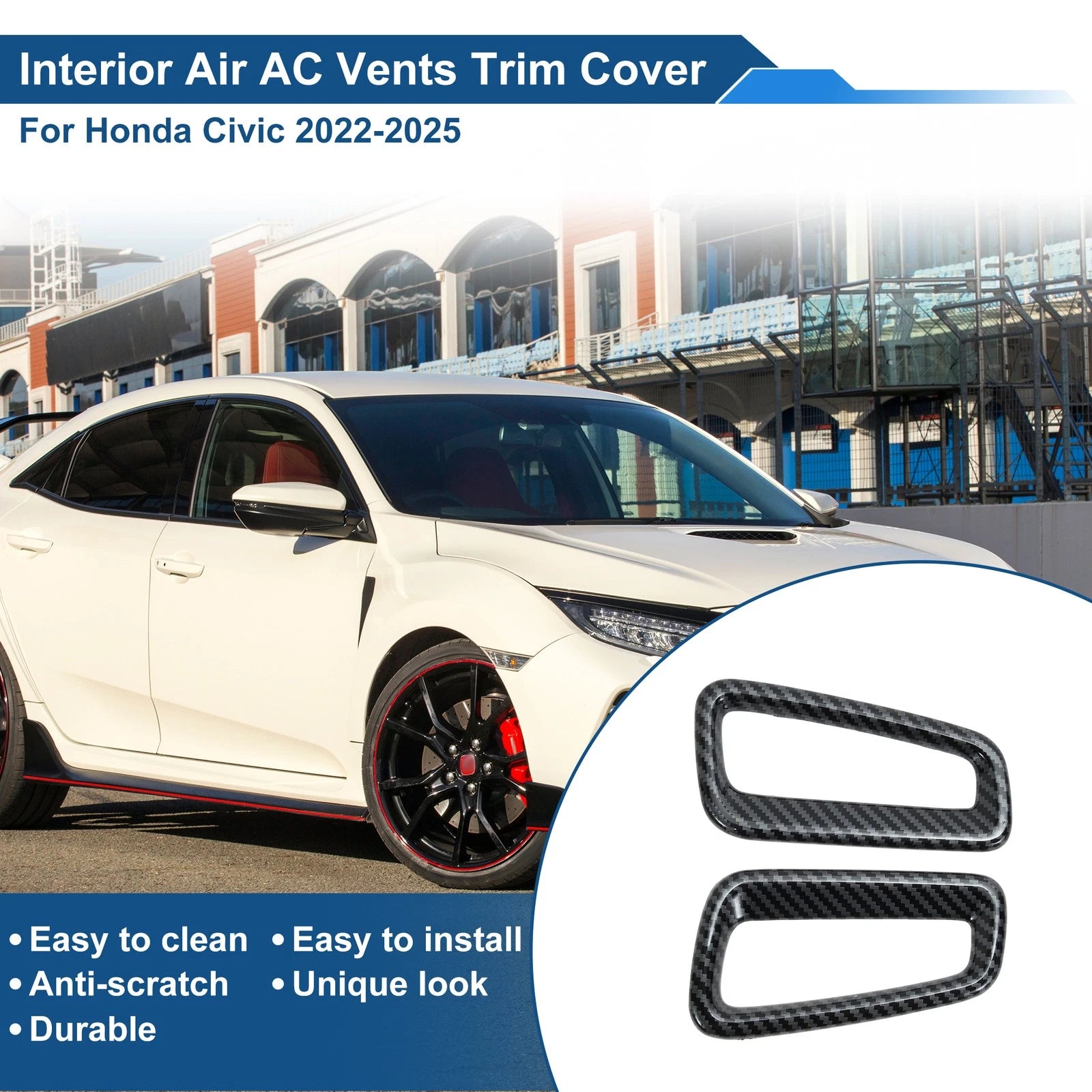 Center Console Air Vent Cover Trim Kit Pair for Ford Explorer (2011–2019)