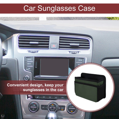 Sunglasses Holder for Car Door Side Seat Back (Oxford Cloth, Green)