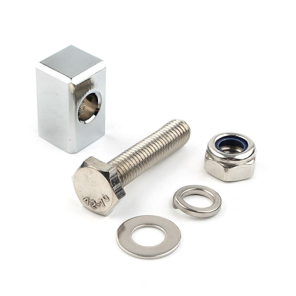 Headlight Mounting Block for Harley Custom Headlight (Chrome)