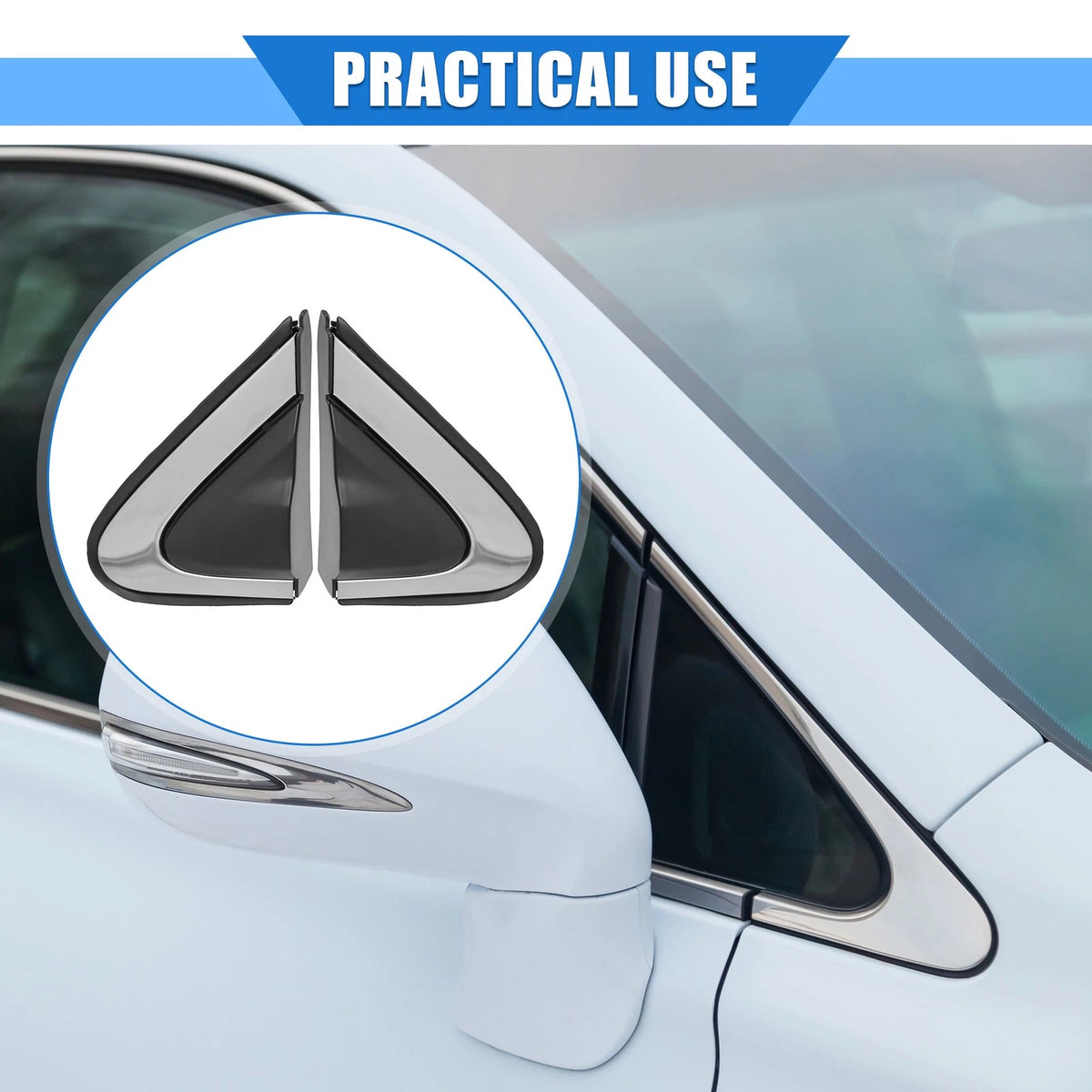 Front Door Mirror Flag Covers Left Right for Honda CR-V (2012–2016)