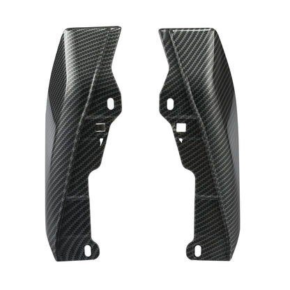 Carbon Fiber Vivid Black Mid-Frame Air Deflectors for Harley Touring (2009–2024)