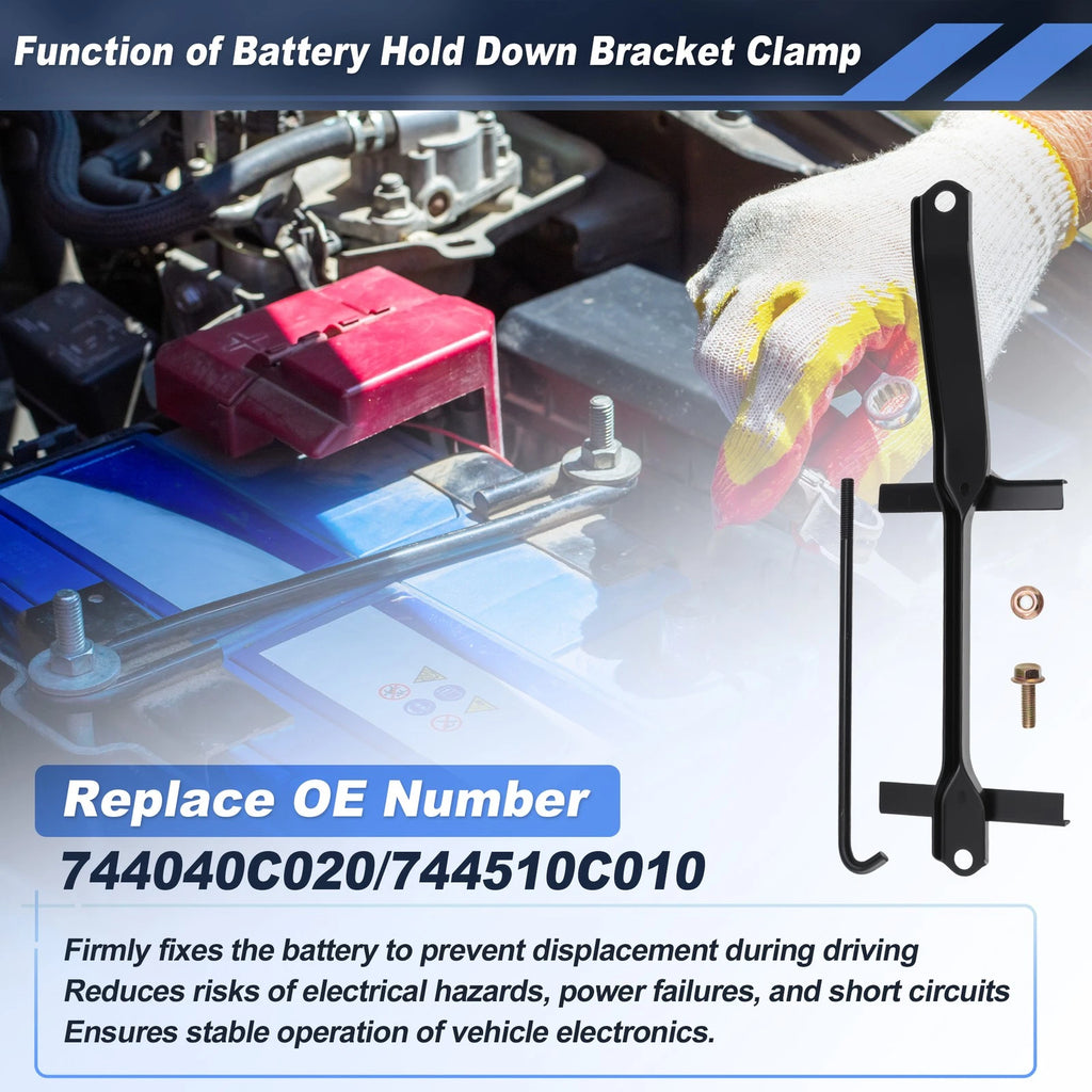 Battery Hold Down Clamp Bracket Kit for Toyota Sequoia (2001–2007)