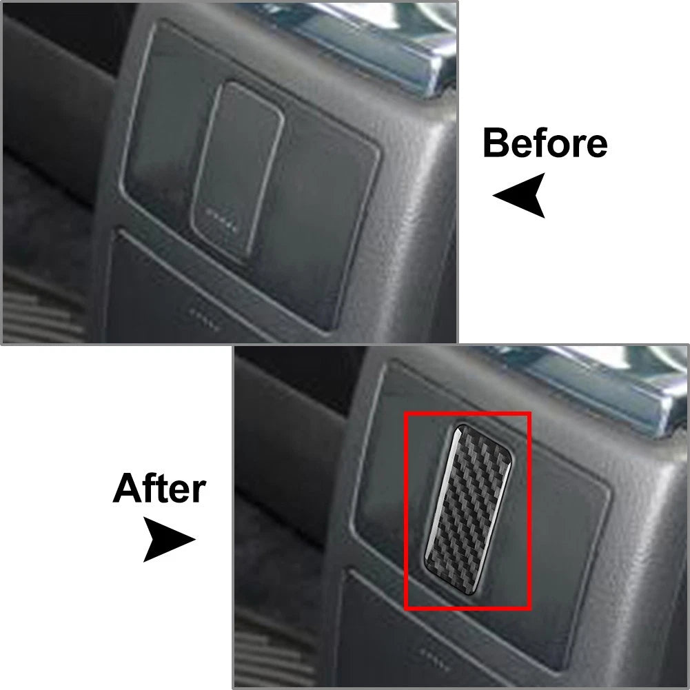 Rear Console Interior Trim Panel for Volkswagen Passat B5 (2001–2005) Black