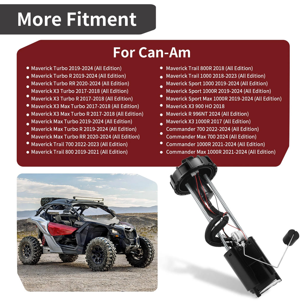 Fuel Pump Assembly for Can-Am Maverick X3 Max Turbo R RR (2019–2024) 709001057