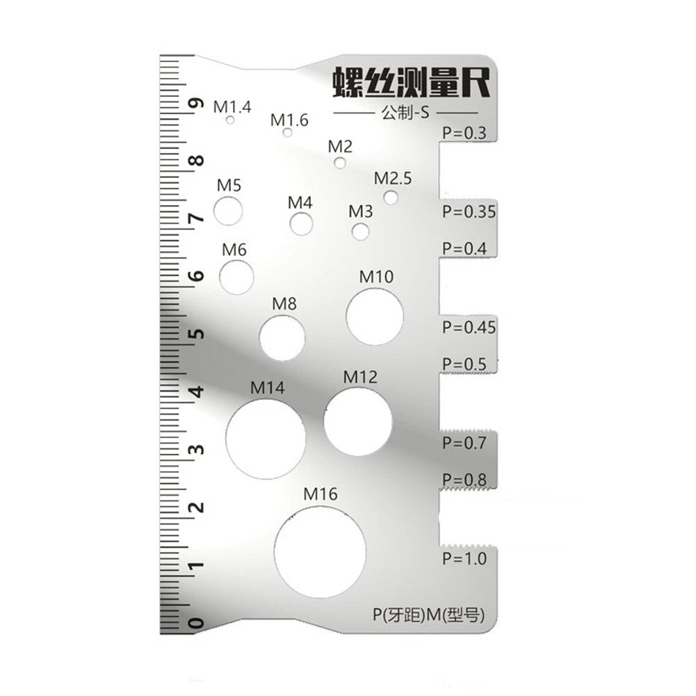 Pitch Measurement Gauge Screw Tool for Industrial Specifications