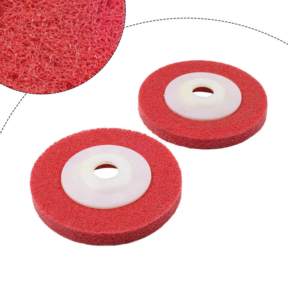 2X 4'' Nylon Fiber Polishing Wheel for Angle Grinder