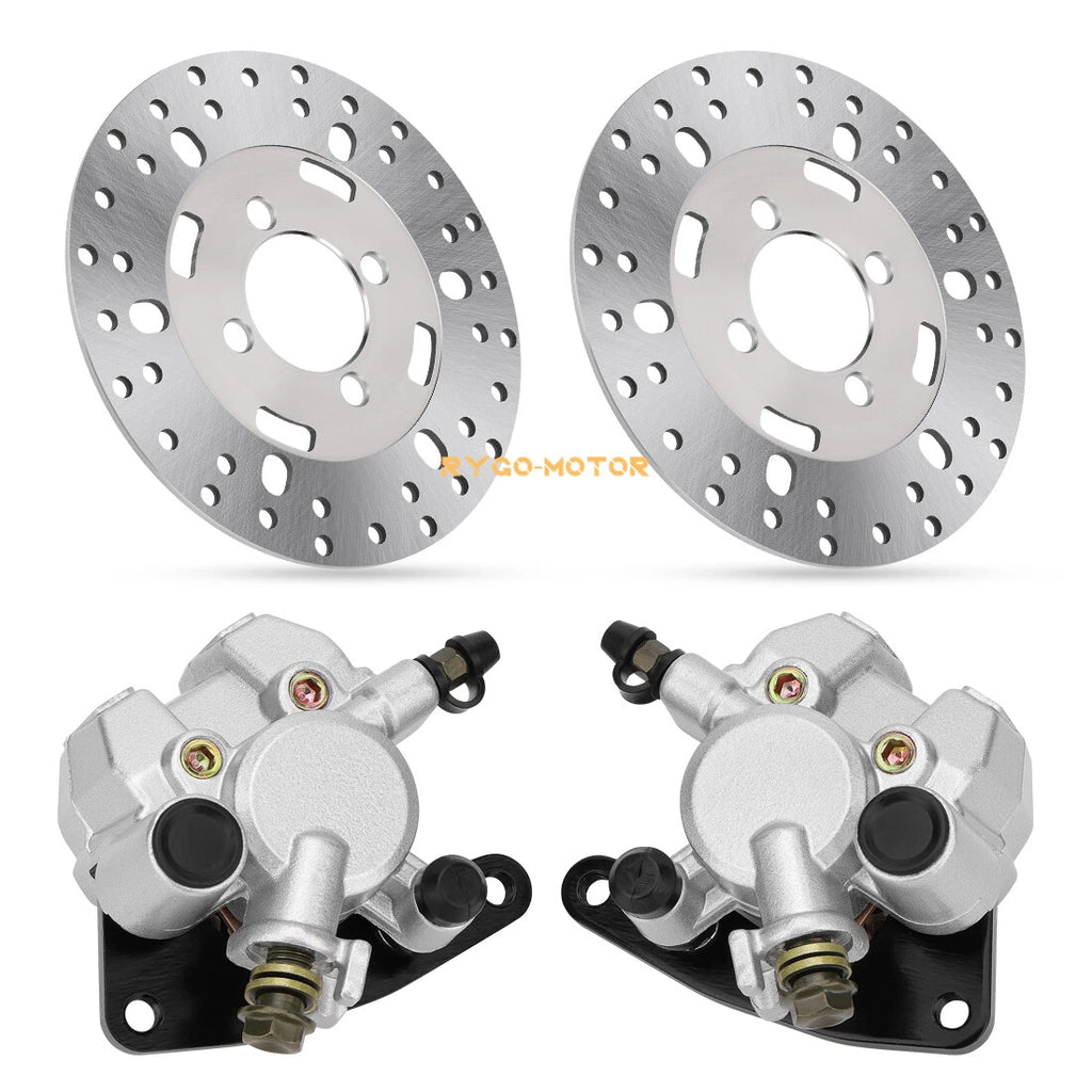 Front Brake Calipers & Disc Rotors for Yamaha Kodiak 400 YFM400 (1999–2002)