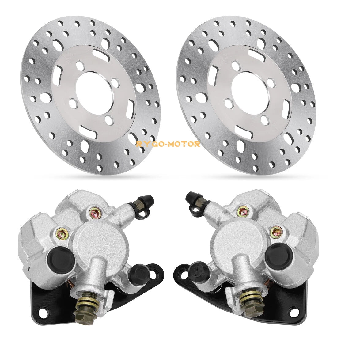 Front Brake Calipers & Disc Rotors for Yamaha Kodiak 400 YFM400 (1999–2002)