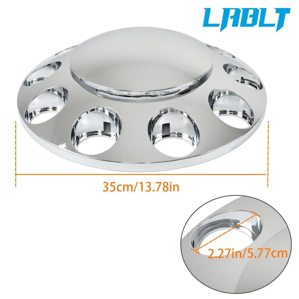 Chrome Front Wheel Axle Hub Cover Kit for LABLT (33mm)
