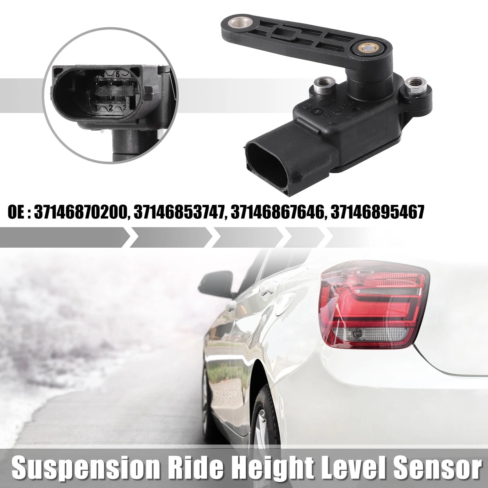 Air Suspension Ride Height Level Sensor Front Rear for BMW i3 (2014–2020)