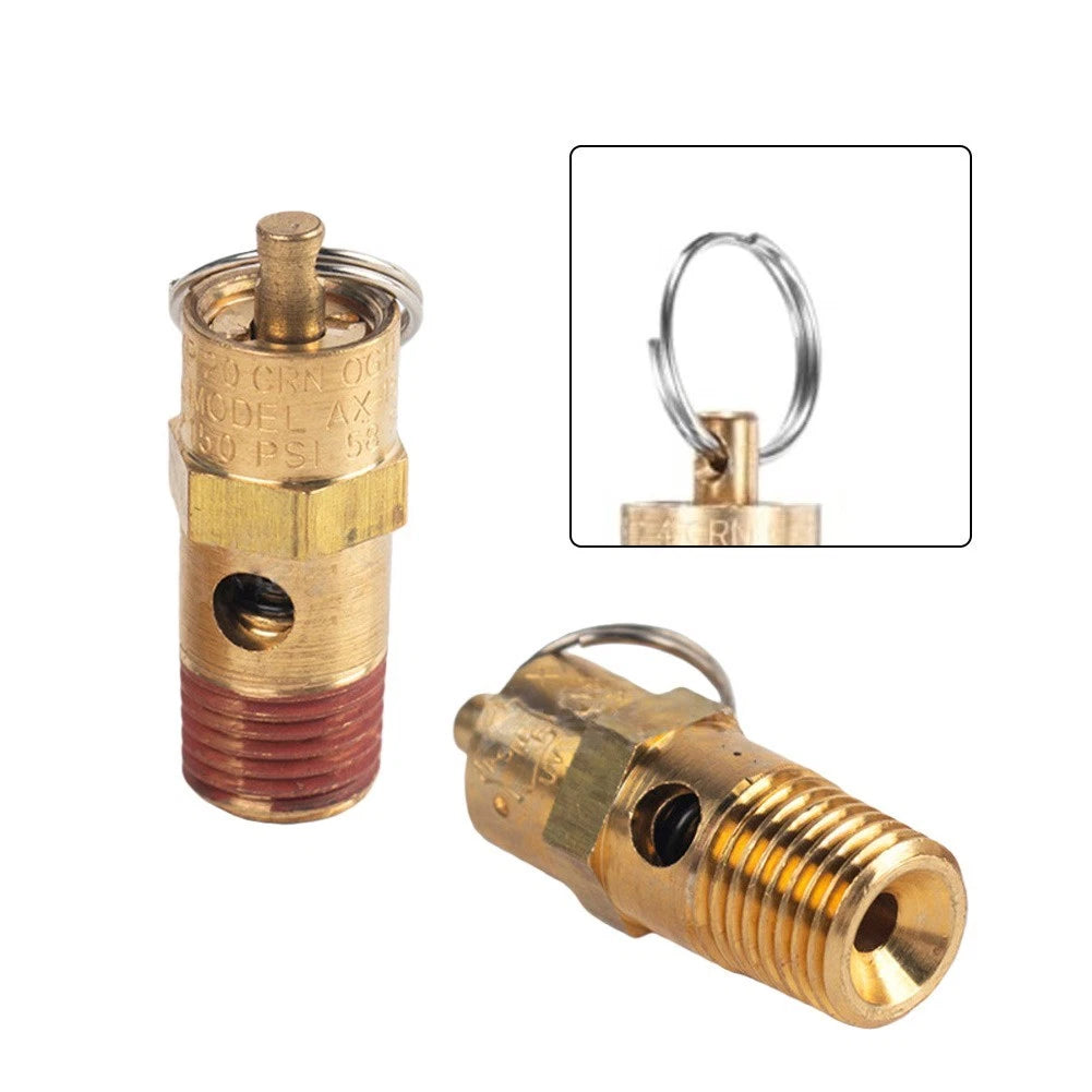 4-Pack Brass Pressure Relief Safety Valve 14 NPT for Automotive