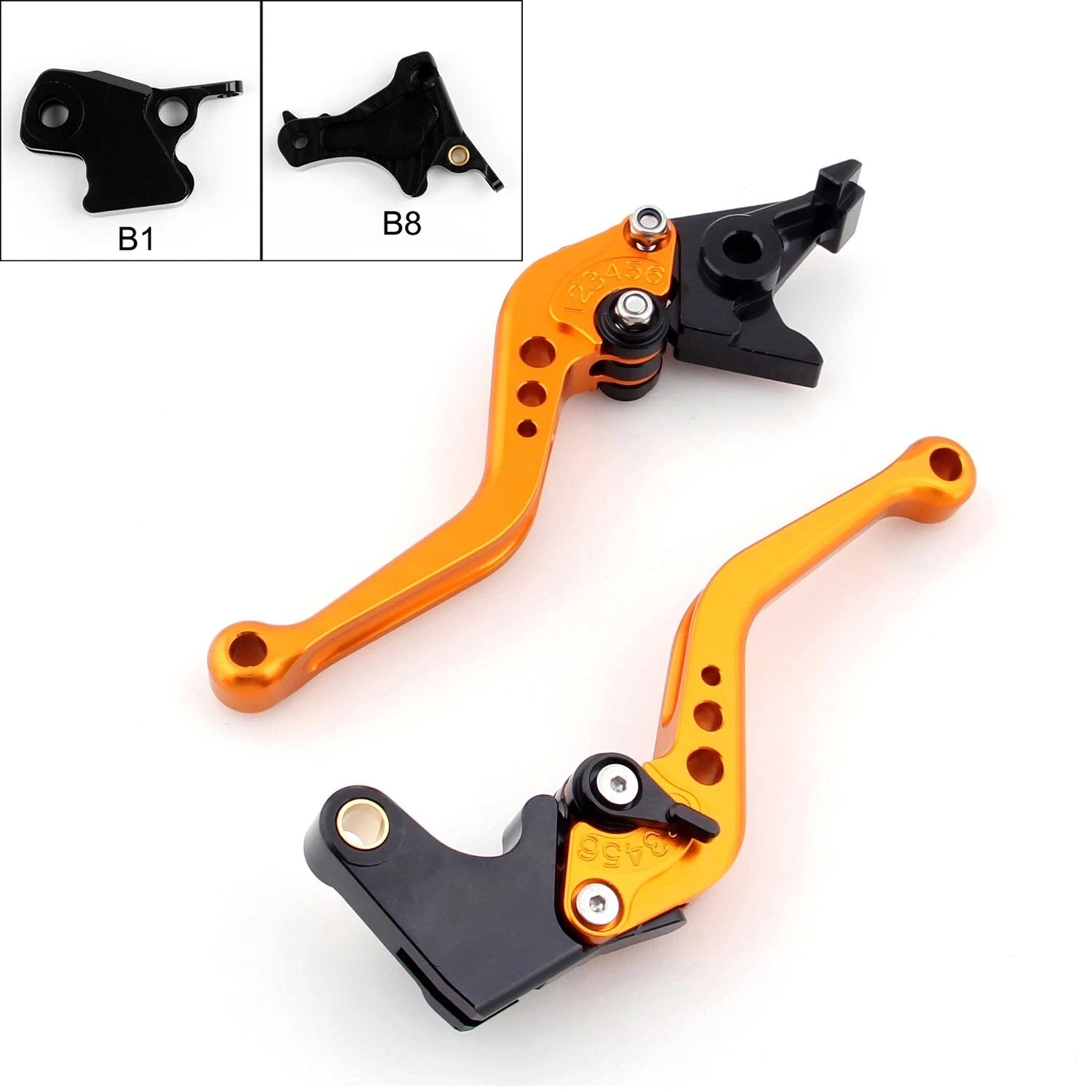 Short Brake Clutch Levers for BMW F800S F800ST F800GS F650GS F800R (2006–2013) Gold