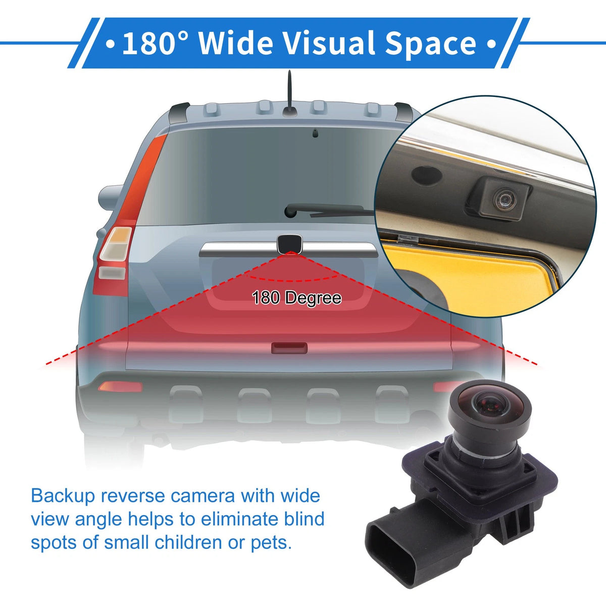 Rear View Camera for Ford Taurus (2013–2015) 120-180°