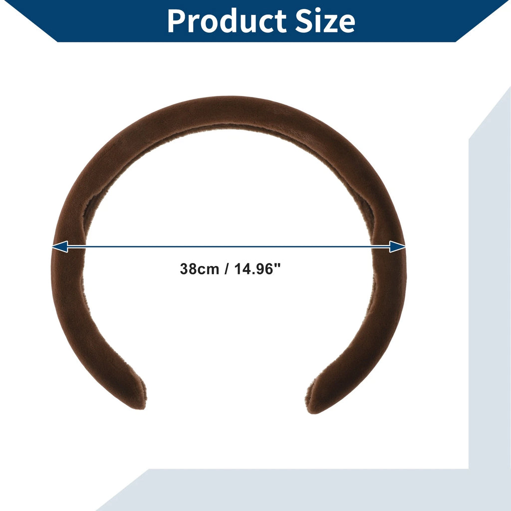 Steering Wheel Cover for ABS Car (14.96") - Brown