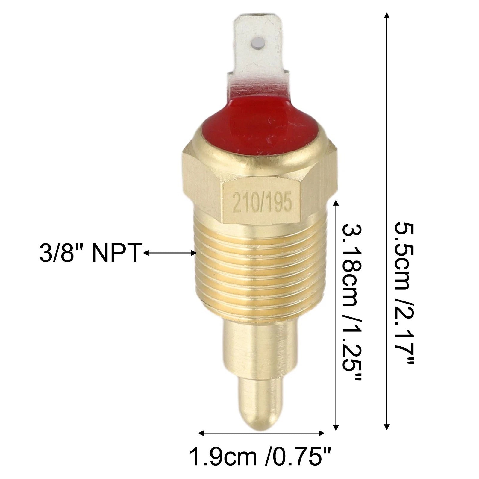 Thermo Sensor Switch Fan 175° On 210° Off for Engine Cooling