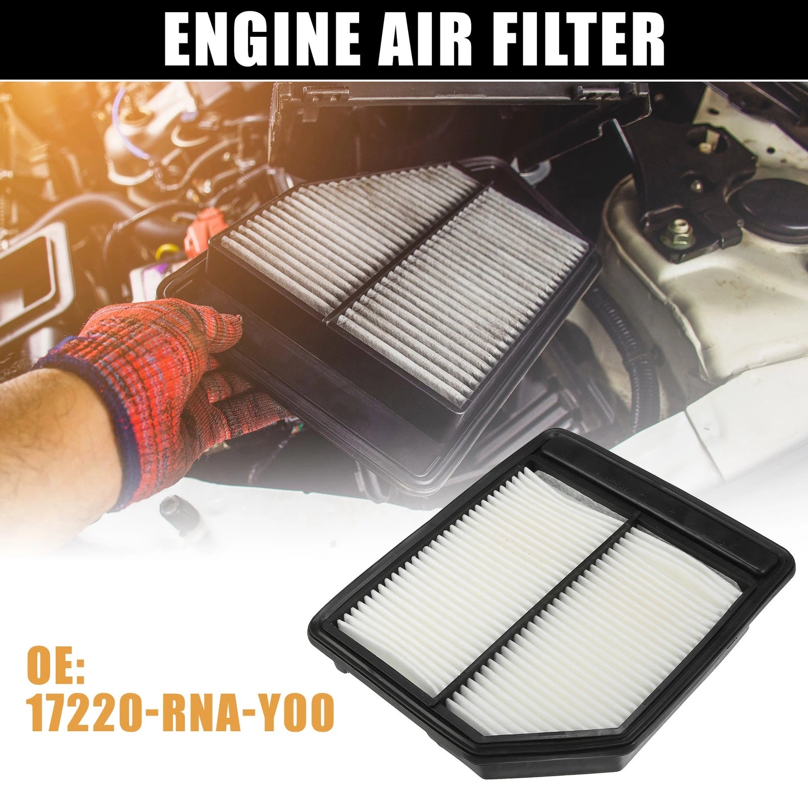 Engine Air Filter Replacement for Honda Civic 1.8L 4CYL CNG (2006–2011)