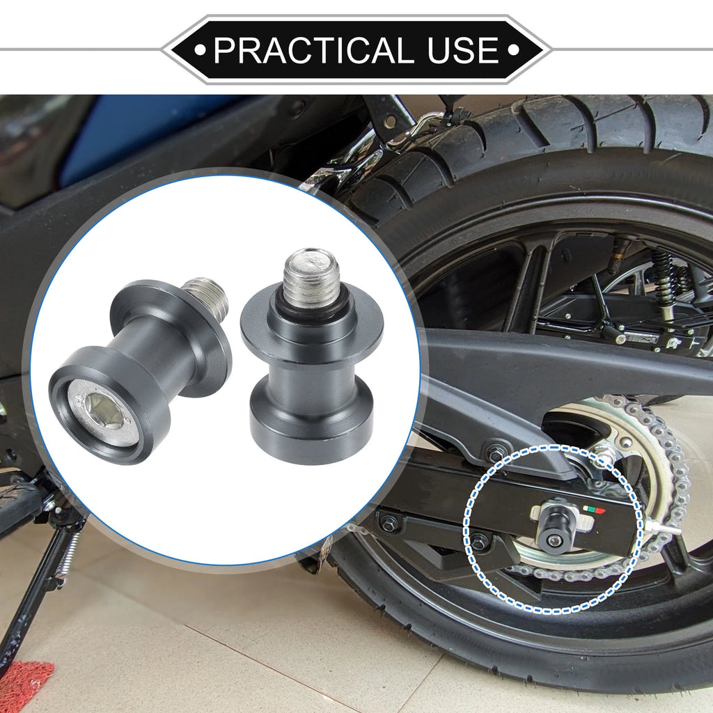 Motorcycle Swingarm Spools 10mm Replacement for Yamaha (2000–2020)