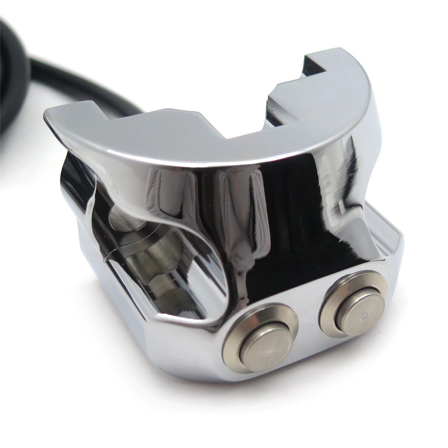 Chrome Handlebar Mounted Air Ride Switch Controller for Harley D